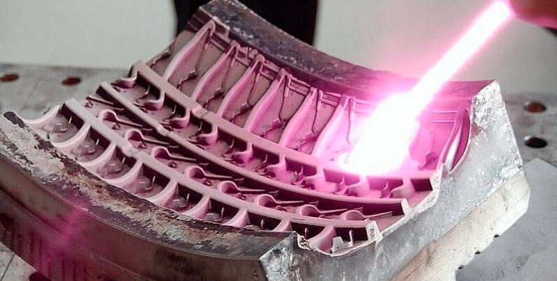 Tire mold laser cleaning solution
